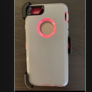 Grey and Pink iPhone 6/6S Hard Case
